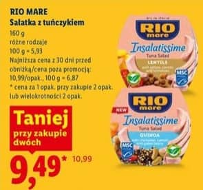 Rio Mare sałatka z tuńczykiem 160g