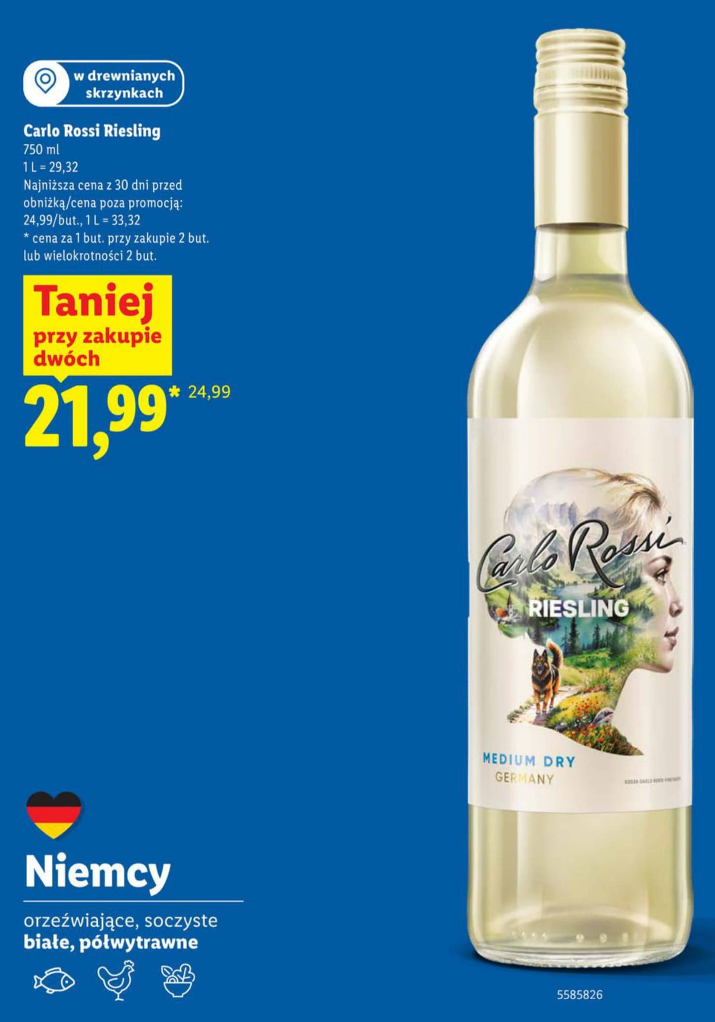 Carlo Rossi wino Riesling 750ml