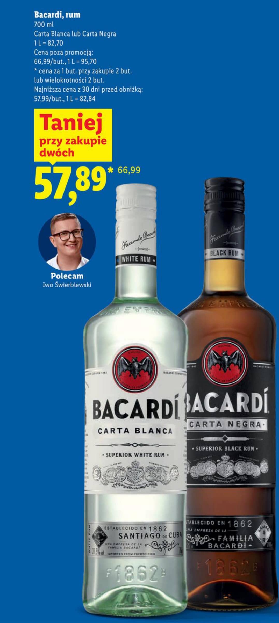 Bacardi rum 700ml