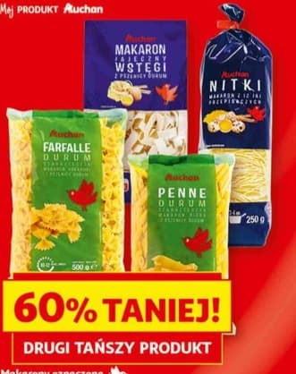 Wszystkie makarony Auchan