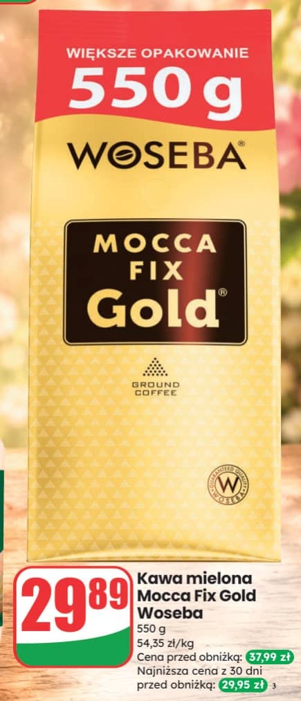 Woseba kawa mielona mocca fix gold 550g