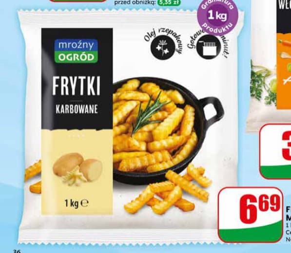frytki karbowane