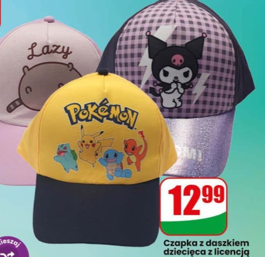 czapka z daszkiem dziecięca z licencją