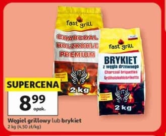 węgiel grillowy lub brykiet