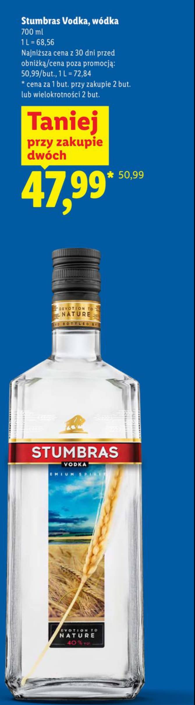 Stumbras wódka 700ml