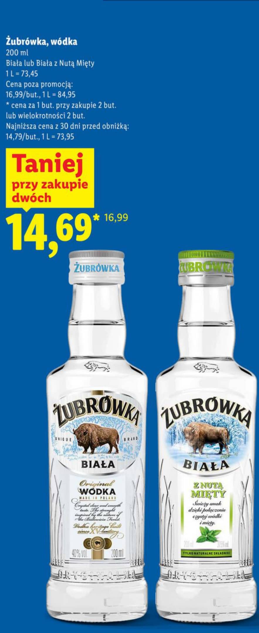 Żubrówka wódka 200ml