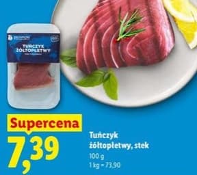 tuńczyk żółtopłetwy, stek