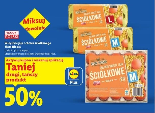 wszystkie jaja z chowu ściółkowego