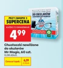 chusteczki nawilżane do okularów