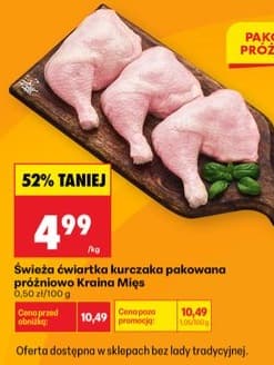 ćwiartka kurczaka pakowana próżniowo