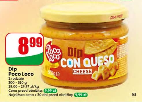 Poco Loco dip con queso 300-310g