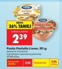 pasta jajeczna z kurkami lub z grzybami i pieczoną papryką