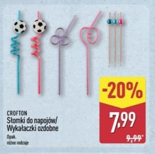 słomki do napojów lub wykałaczki ozdobne