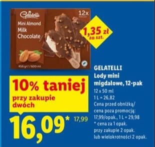 lody mini migdałowe, 12-pak