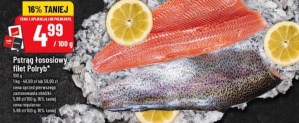 Polryb pstrąg łososiowy filet 100g