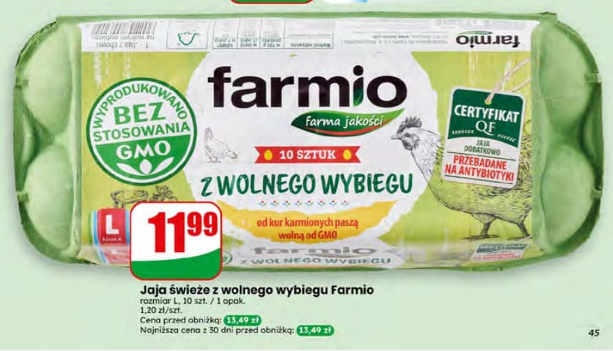 jaja świeże z wolnego wybiegu