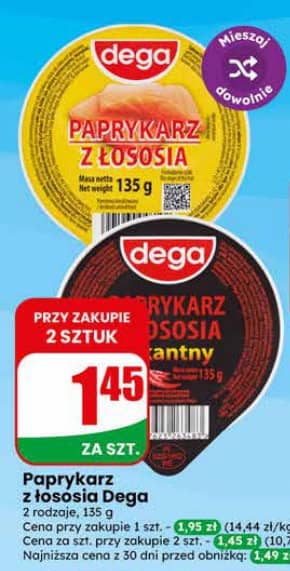 Dega paprykarz z łososia 135g