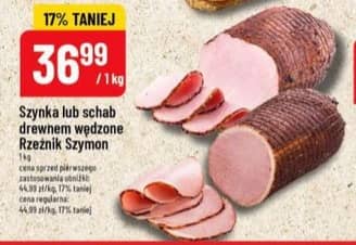 Rzeźnik Szymon szynka lub schab drewnem wędzone 1kg