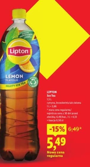 Lipton herbata mrożona 1.5l