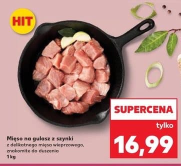 mięso na gulasz z szynki