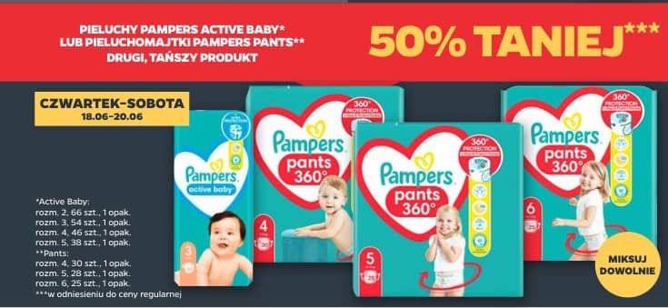 Pampers pieluchy lub pieluchomajtki