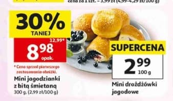 mini drożdżówki jagodowe