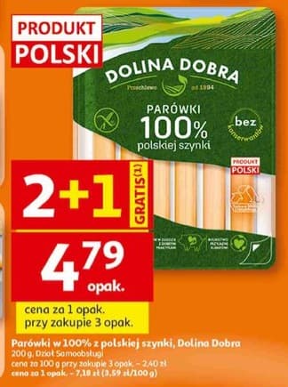parówki w 100% z polskiej szynki