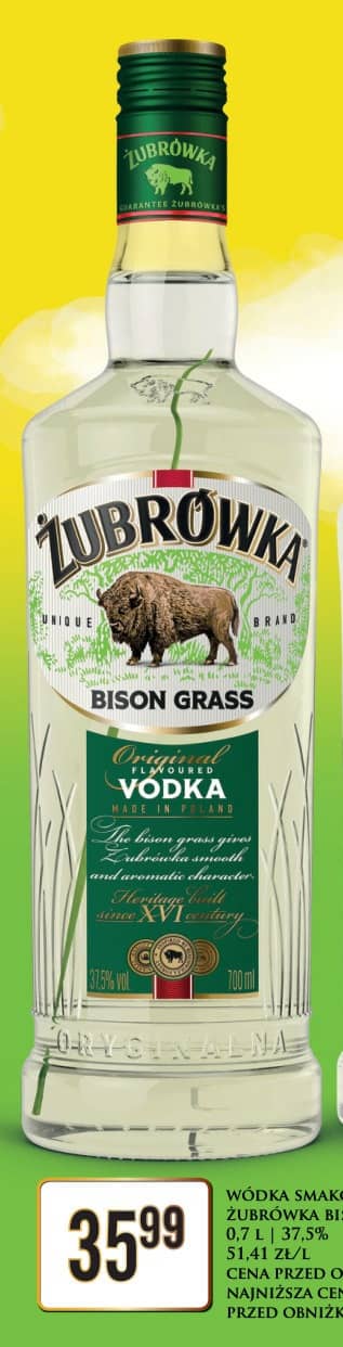 Żubrówka wódka smakowa bison grass 0.7l