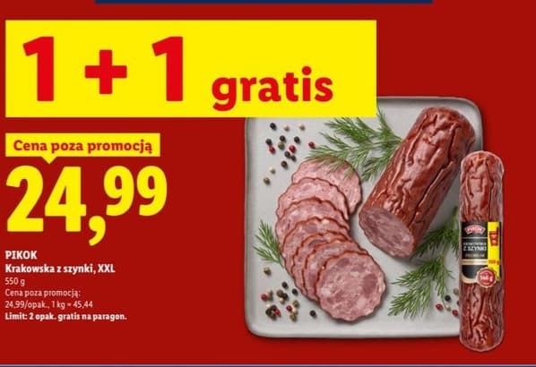 krakowska z szynki, XXL
