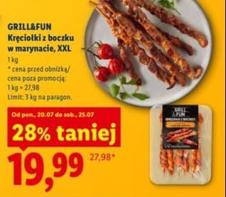 kręciołki z boczku w marynacie, XXL