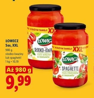 sos słodko-kwaśny lub spaghetti