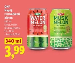 napój z kawałkami aloesu