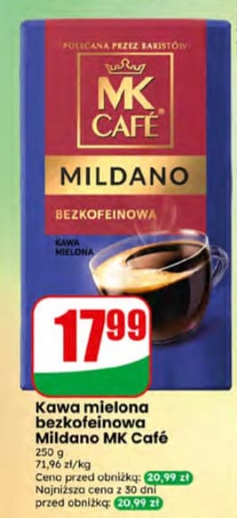 kawa mielona bezkofeinowa