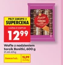 wafle z nadzieniem torcik