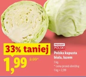 kapusta biała luzem