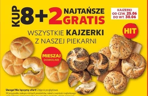 Wszystkie kajzerki z naszej piekarni