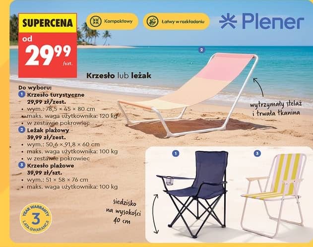 Plener krzesło plażowe
