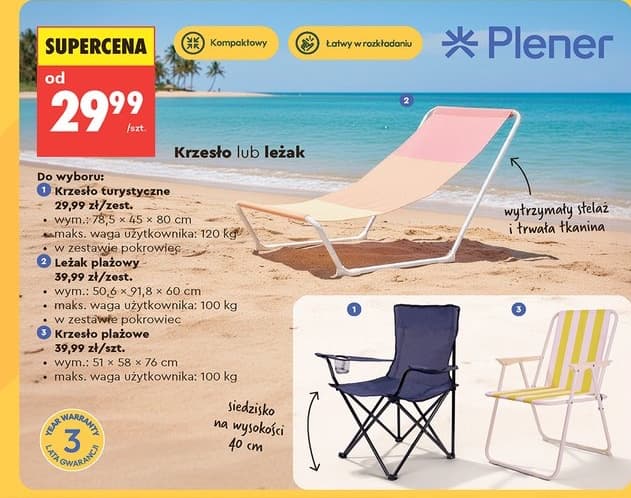 krzesło plażowe