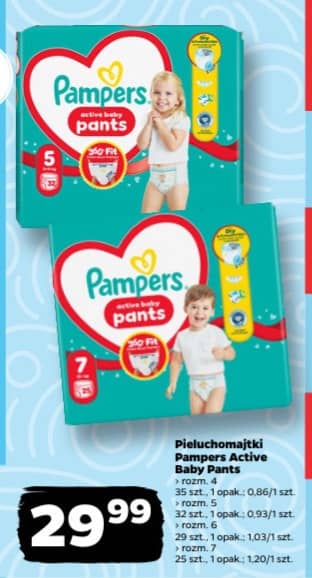 Pampers pieluchomajtki Active Baby Pants 25-35szt.
