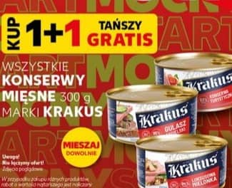 Krakus konserwa mielonka luksusowa, gulasz angielski, golonka 300g