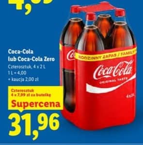 Coca-Cola napój gazowany cola 4x2l