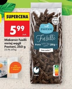 makaron fusilli mniej węgli