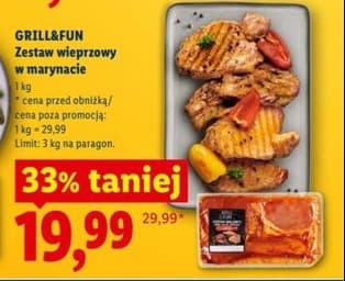 zestaw wieprzowy w marynacie