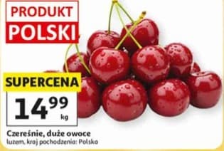 czereśnie, duże owoce