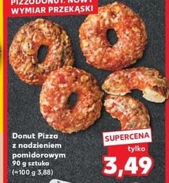 donut pizza z nadzieniem pomidorowym