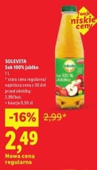sok 100% jabłko
