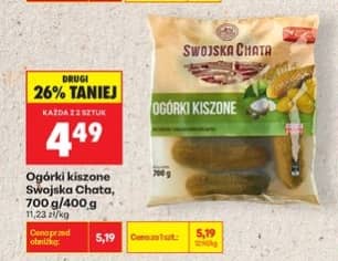 Swojska Chata ogórki kiszone 700g/400g