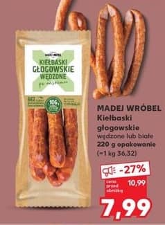 Madej Wróbel kiełbaski głogowskie wędzone 220g