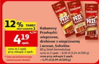 Sokołów kabanosy przekąski 80g