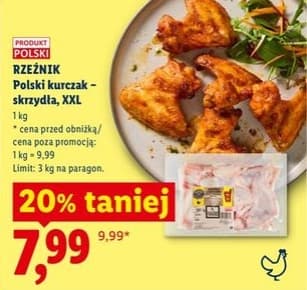 polski kurczak – skrzydła, XXL